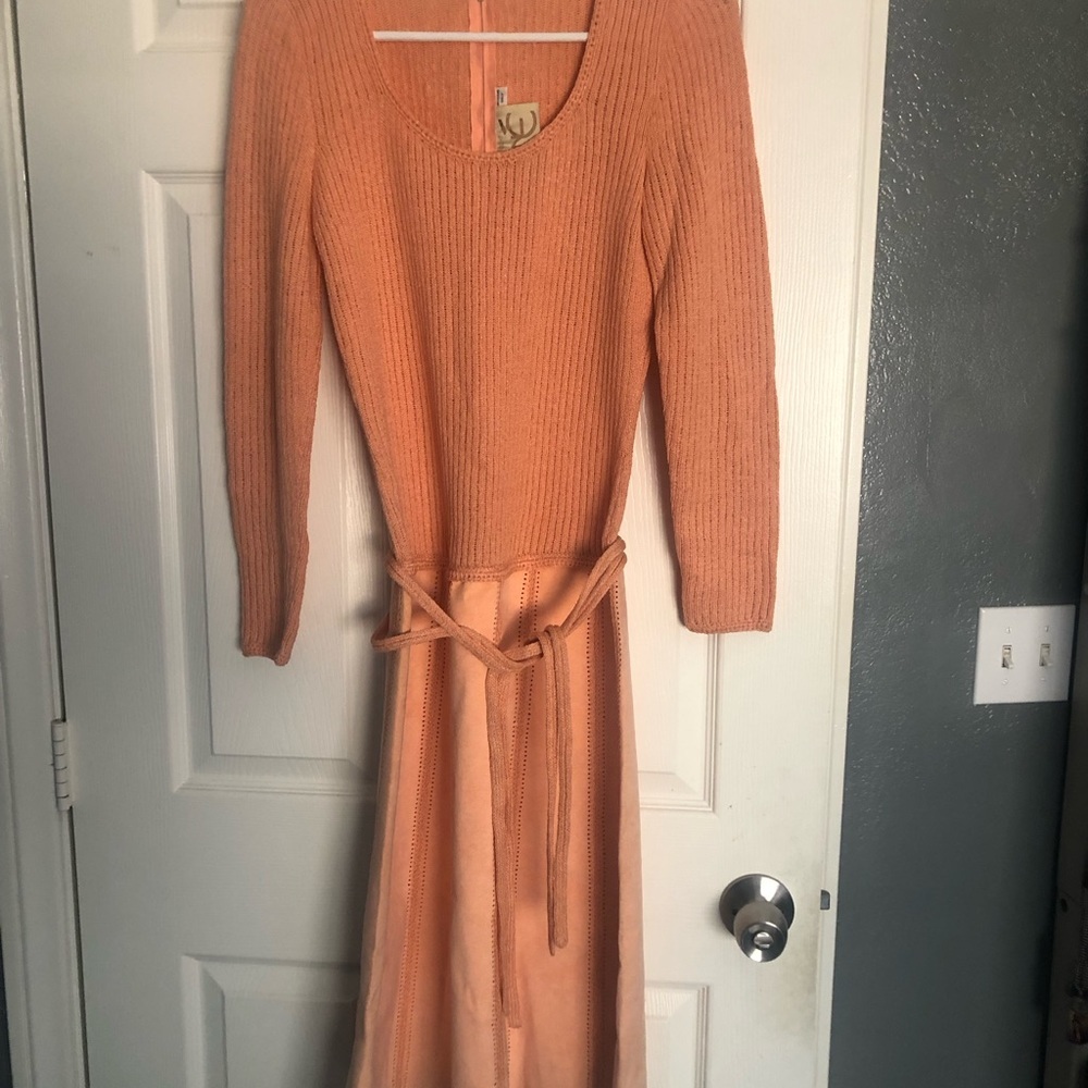 Vintage Lianne Von Fricht for JANe suede dress